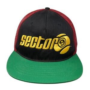 Sector Snapback Trucker Hat Multicolor One Size Adjustable Breathable Mesh Back